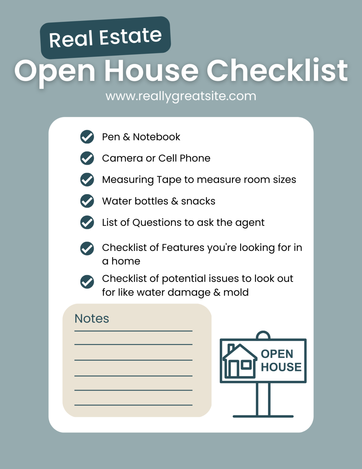 Open House Checklist & Tips for Buyers (PDF) Knoxville TN Homes for
